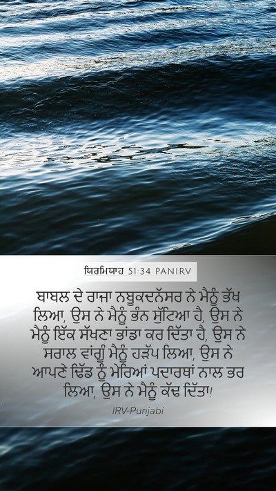 ਯਿਰਮਿਯਾਹ 51:34 PANIRV Bible Verse Image