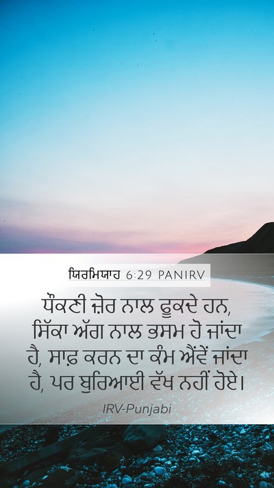 ਯਿਰਮਿਯਾਹ 6:29 PANIRV Bible Verse Image