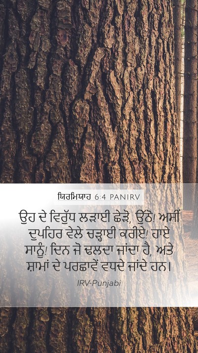 ਯਿਰਮਿਯਾਹ 6:4 PANIRV Bible Verse Image