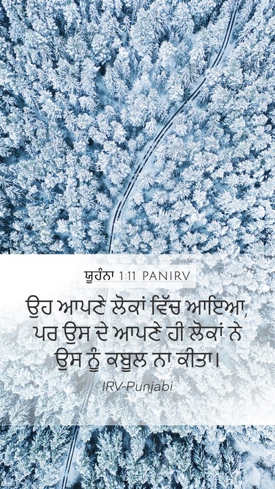 ਯੂਹੰਨਾ 1:11 PANIRV Bible Verse Image