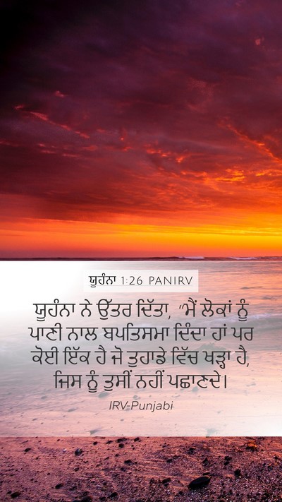 ਯੂਹੰਨਾ 1:26 PANIRV Bible Verse Image