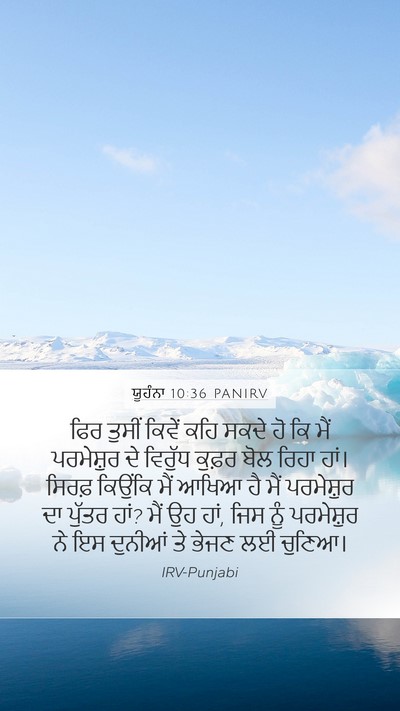 ਯੂਹੰਨਾ 10:36 PANIRV Bible Verse Image