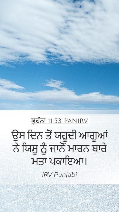 ਯੂਹੰਨਾ 11:53 PANIRV Bible Verse Image