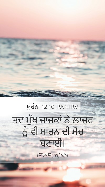 ਯੂਹੰਨਾ 12:10 PANIRV Bible Verse Image