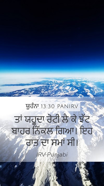 ਯੂਹੰਨਾ 13:30 PANIRV Bible Verse Image
