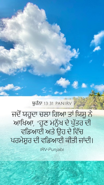 ਯੂਹੰਨਾ 13:31 PANIRV Bible Verse Image