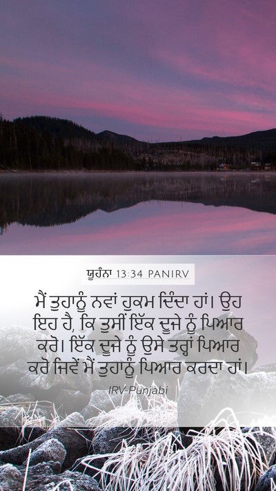 ਯੂਹੰਨਾ 13:34 PANIRV Bible Verse Image