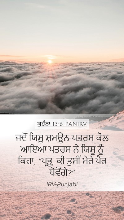 ਯੂਹੰਨਾ 13:6 PANIRV Bible Verse Image
