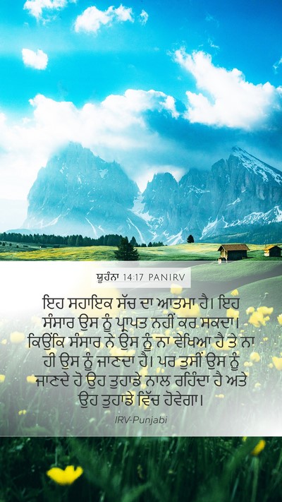 ਯੂਹੰਨਾ 14:17 PANIRV Bible Verse Image
