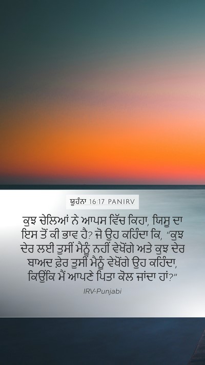 ਯੂਹੰਨਾ 16:17 PANIRV Bible Verse Image