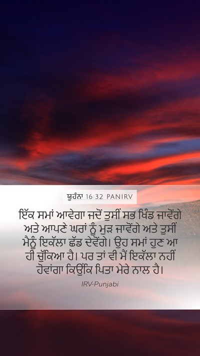 ਯੂਹੰਨਾ 16:32 PANIRV Bible Verse Image