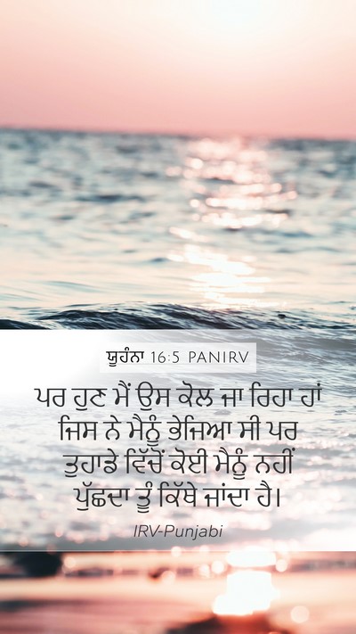 ਯੂਹੰਨਾ 16:5 PANIRV Bible Verse Image