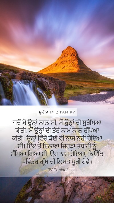 ਯੂਹੰਨਾ 17:12 PANIRV Bible Verse Image