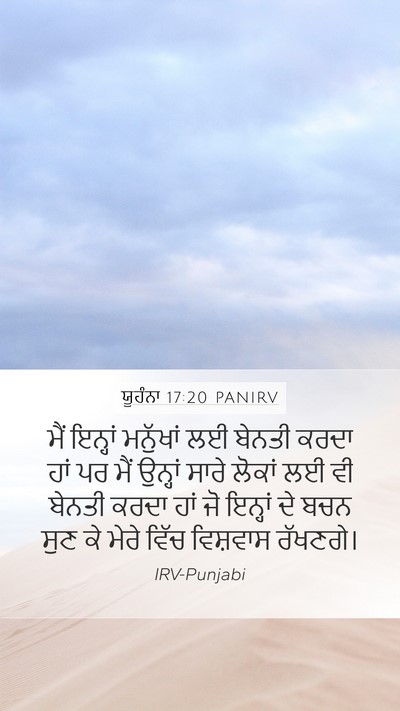 ਯੂਹੰਨਾ 17:20 PANIRV Bible Verse Image