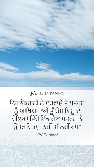ਯੂਹੰਨਾ 18:17 PANIRV Bible Verse Image