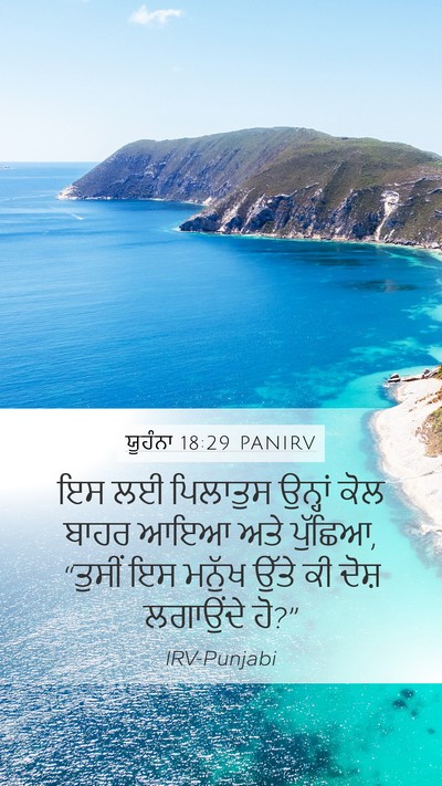 ਯੂਹੰਨਾ 18:29 PANIRV Bible Verse Image