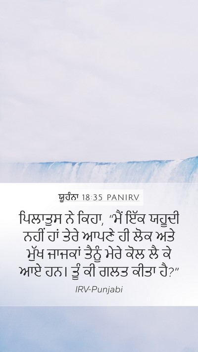 ਯੂਹੰਨਾ 18:35 PANIRV Bible Verse Image