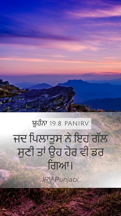 ਯੂਹੰਨਾ 19:8 PANIRV Bible Verse Image