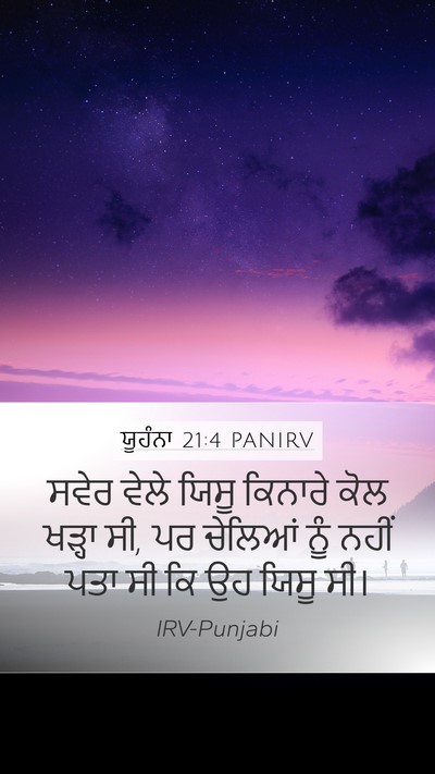 ਯੂਹੰਨਾ 21:4 PANIRV Bible Verse Image