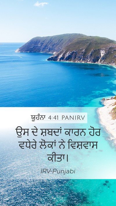 ਯੂਹੰਨਾ 4:41 PANIRV Bible Verse Image