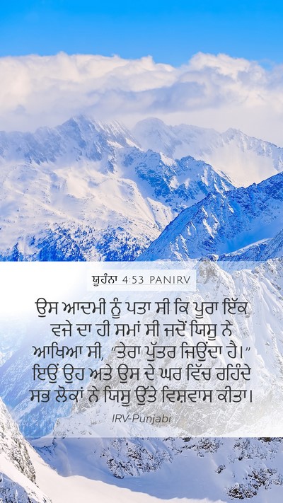 ਯੂਹੰਨਾ 4:53 PANIRV Bible Verse Image