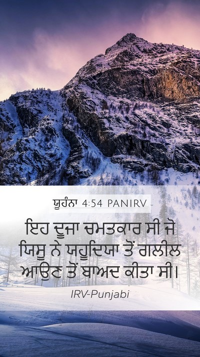 ਯੂਹੰਨਾ 4:54 PANIRV Bible Verse Image