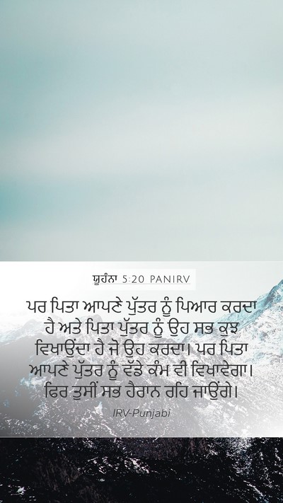 ਯੂਹੰਨਾ 5:20 PANIRV Bible Verse Image