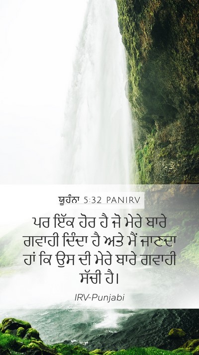 ਯੂਹੰਨਾ 5:32 PANIRV Bible Verse Image