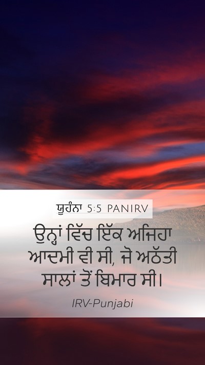 ਯੂਹੰਨਾ 5:5 PANIRV Bible Verse Image
