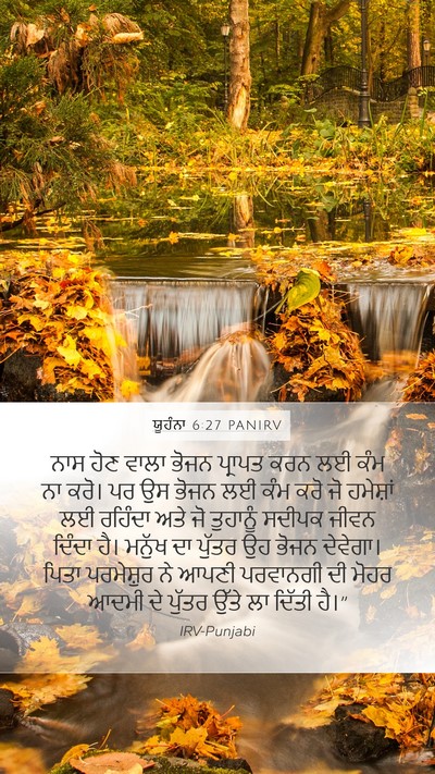 ਯੂਹੰਨਾ 6:27 PANIRV Bible Verse Image