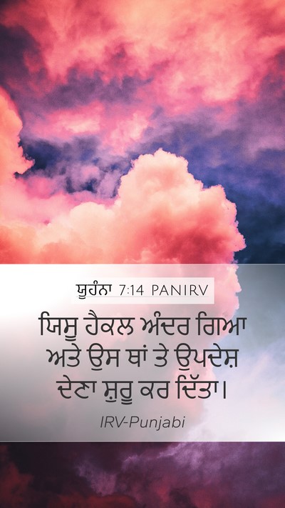ਯੂਹੰਨਾ 7:14 PANIRV Bible Verse Image