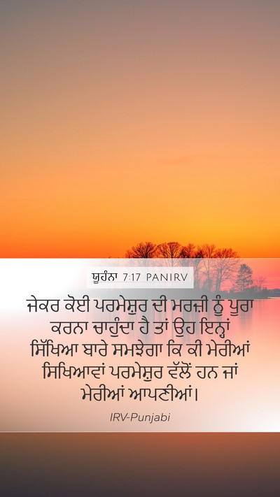 ਯੂਹੰਨਾ 7:17 PANIRV Bible Verse Image