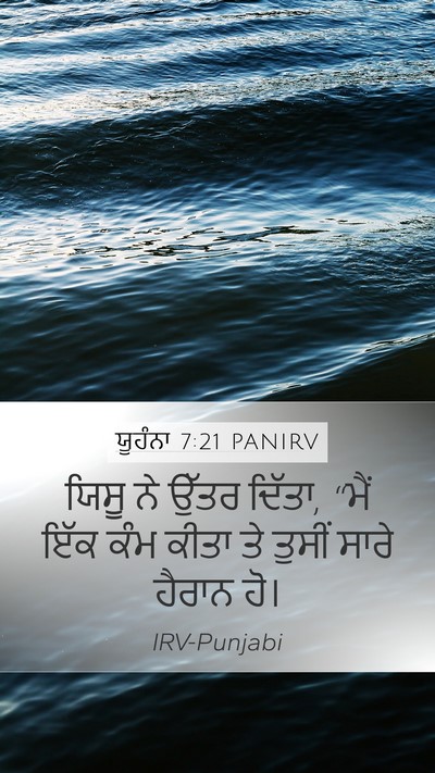 ਯੂਹੰਨਾ 7:21 PANIRV Bible Verse Image