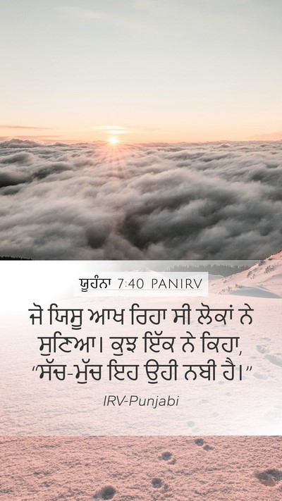 ਯੂਹੰਨਾ 7:40 PANIRV Bible Verse Image
