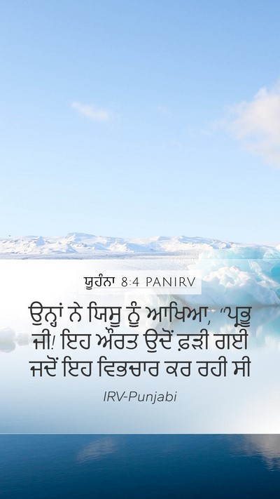 ਯੂਹੰਨਾ 8:4 PANIRV Bible Verse Image