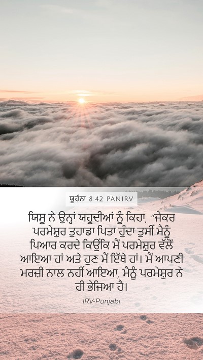 ਯੂਹੰਨਾ 8:42 PANIRV Bible Verse Image