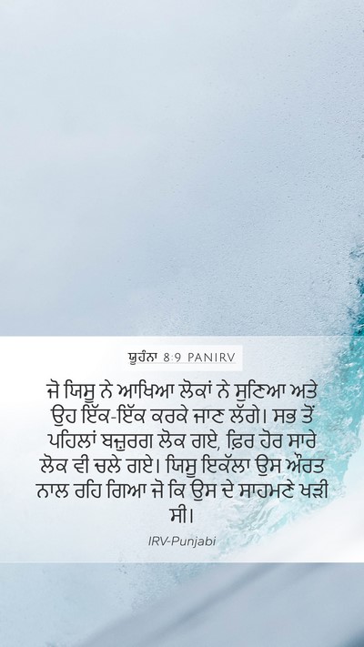 ਯੂਹੰਨਾ 8:9 PANIRV Bible Verse Image