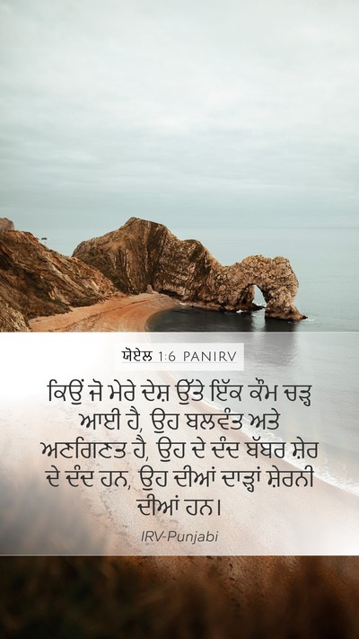 ਯੋਏਲ 1:6 PANIRV Bible Verse Image