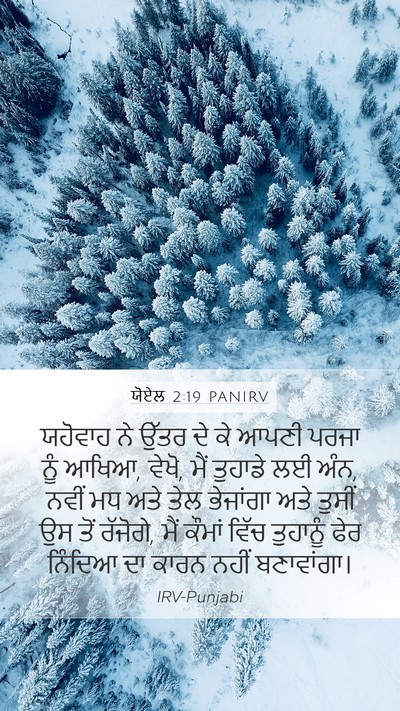 ਯੋਏਲ 2:19 PANIRV Bible Verse Image