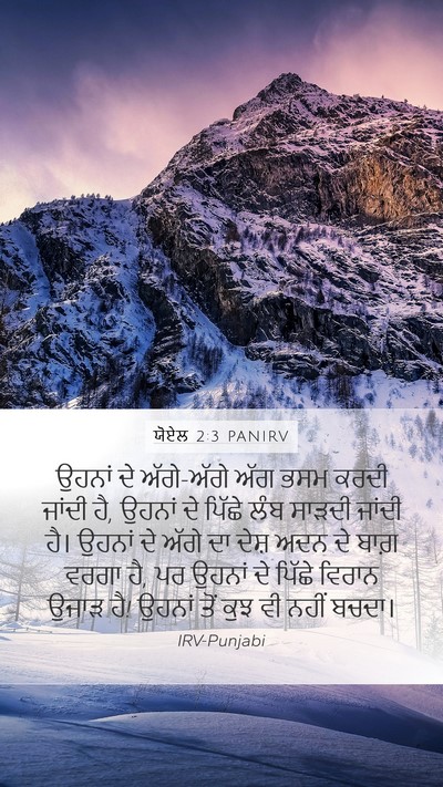 ਯੋਏਲ 2:3 PANIRV Bible Verse Image