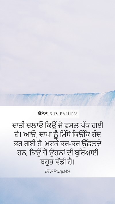 ਯੋਏਲ 3:13 PANIRV Bible Verse Image