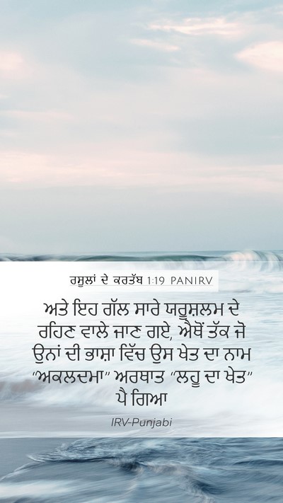 ਰਸੂਲਾਂ ਦੇ ਕਰਤੱਬ 1:19 PANIRV Bible Verse Image