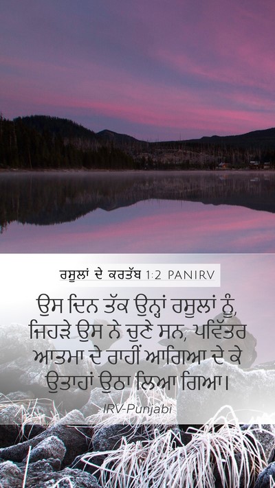 ਰਸੂਲਾਂ ਦੇ ਕਰਤੱਬ 1:2 PANIRV Bible Verse Image