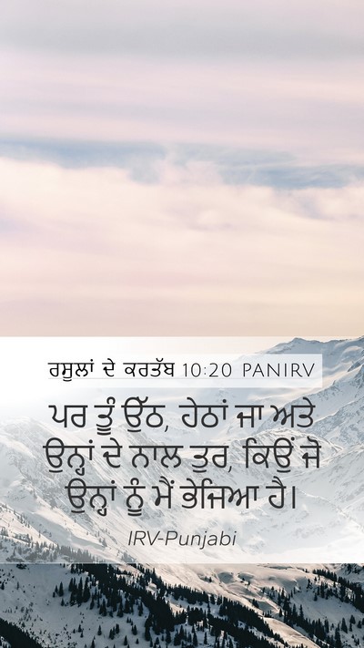 ਰਸੂਲਾਂ ਦੇ ਕਰਤੱਬ 10:20 PANIRV Bible Verse Image