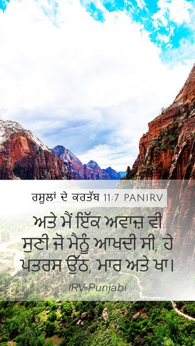 ਰਸੂਲਾਂ ਦੇ ਕਰਤੱਬ 11:7 PANIRV Bible Verse Image