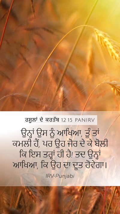 ਰਸੂਲਾਂ ਦੇ ਕਰਤੱਬ 12:15 PANIRV Bible Verse Image