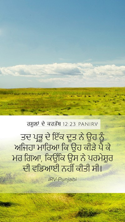 ਰਸੂਲਾਂ ਦੇ ਕਰਤੱਬ 12:23 PANIRV Bible Verse Image