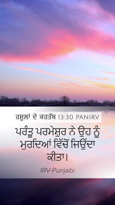 ਰਸੂਲਾਂ ਦੇ ਕਰਤੱਬ 13:30 PANIRV Bible Verse Image