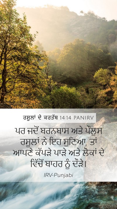 ਰਸੂਲਾਂ ਦੇ ਕਰਤੱਬ 14:14 PANIRV Bible Verse Image
