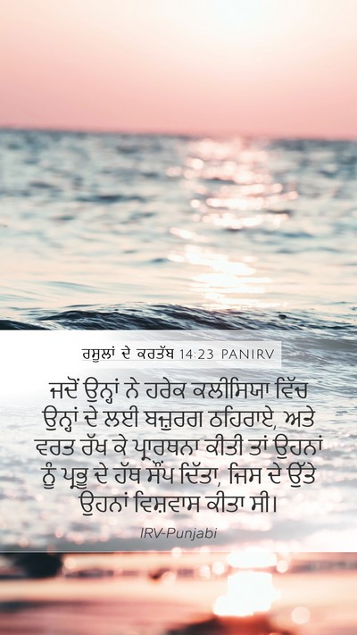 ਰਸੂਲਾਂ ਦੇ ਕਰਤੱਬ 14:23 PANIRV Bible Verse Image